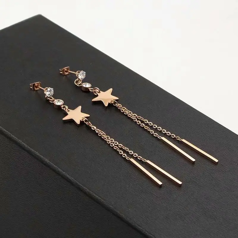 

TF-74 Hot Sale Romantic Jewelry Earrings For Wedding Elegant Silver Color AAA Cubic Zirconia Stone Earring