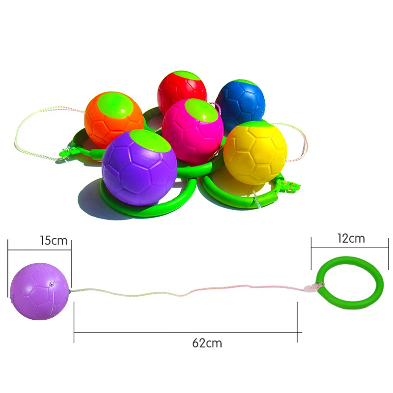Дети прыжки мяч Скакалка веревочный поворотный ноги мяч игрушка открытый садовое фитнес оборудование Регулируемая длина соединительное