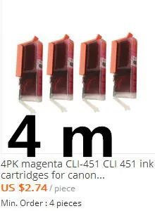 canon ink tank printer PGI 450 CLI 451 compatible ink cartridge 5 colors for canon PIXMA IP7240 MG5440 MG5540 MG6440 MG6640 MG5640 MX924 MX724 IX6840 printer ink