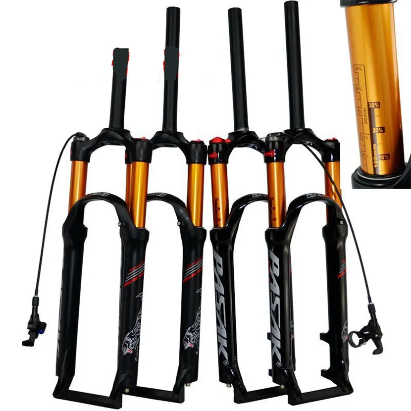 Suspensión a presión para bicicleta de montaña MTB, horquilla de aire Suspensión a presión para bicicleta de montaña MTB, horquilla de aire