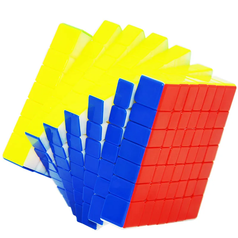 

YX1067 Lefun Zhisheng Yuxin Huanglong 7Layers Cube Stickerless/Black 7x7x7 Cube Puzzle 7-Layers Toys For Children Kids