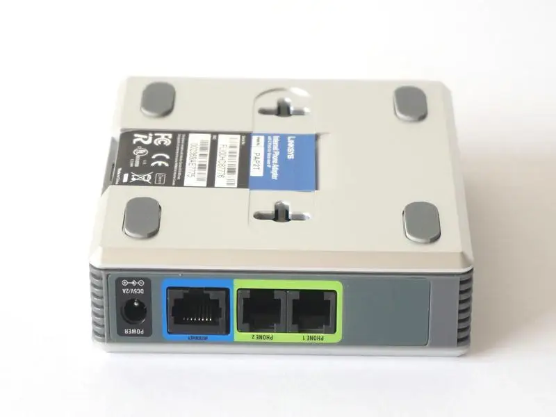 voip adaptador de telefone 2 portas de