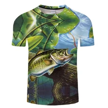 Смешные футболки 3d Тропические рыбы печатных футболки Для мужчин Для женщин короткий рукав футболки хип-хоп Уличная Одежда большого размера Повседневное футболка S-6XL