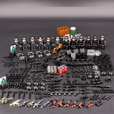 

Special soldier War MOC Gun Mini figures military weapons parts accessories playmobil city Bricks building Block original toys