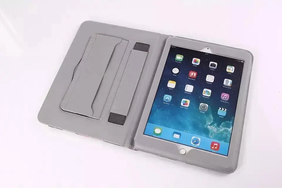 

Mini4 pad Leather Case Flip Cover For Apple iPad Mini4 Mini 4 Tablet Stand Case WIth hand strap & Card Slot