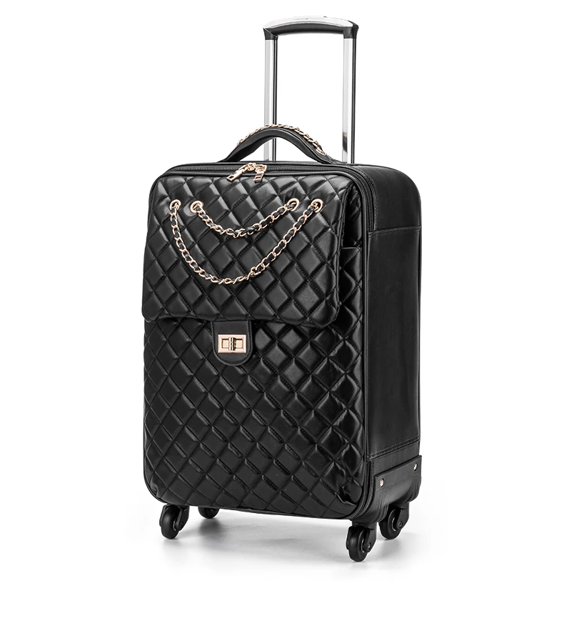 Travel tale модные 20/24 размер из искусственной кожи высокого качества прокатки Чемодан Spinner бренд дорожного чемодана