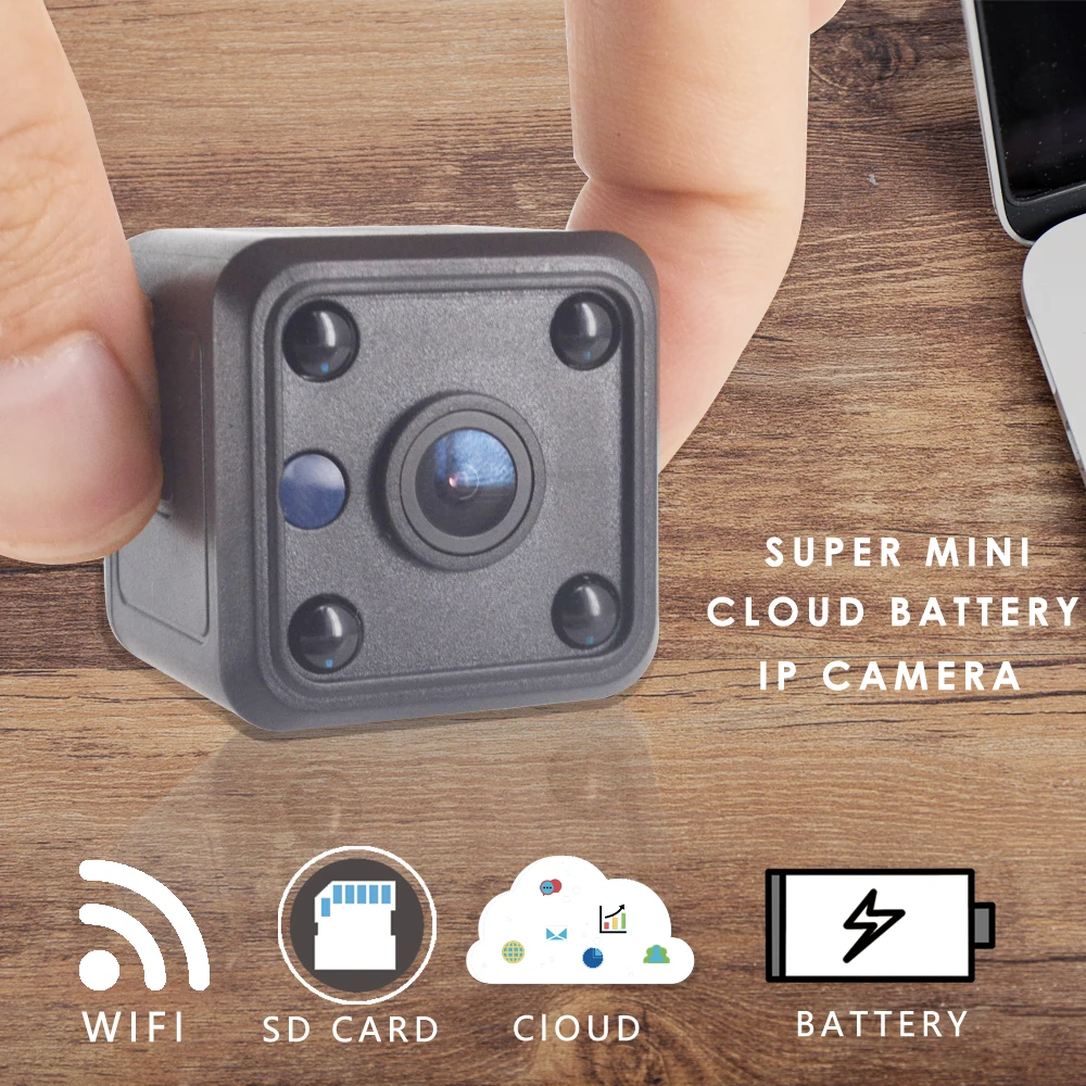 

CTVMAN Indoor Wifi Camera Battery 1080P Cloud Mini Cameras Video Surveillance Mini CCTV Camera Wireless HD For Home Security