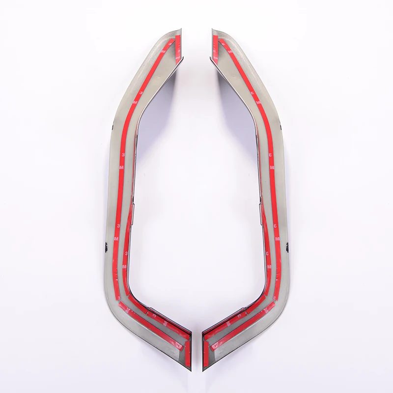 ABS Glossy Black Center Console Decoration Strips Trim 2pcs For Land rover Discovery 4 LR4 2010- Car Accessories