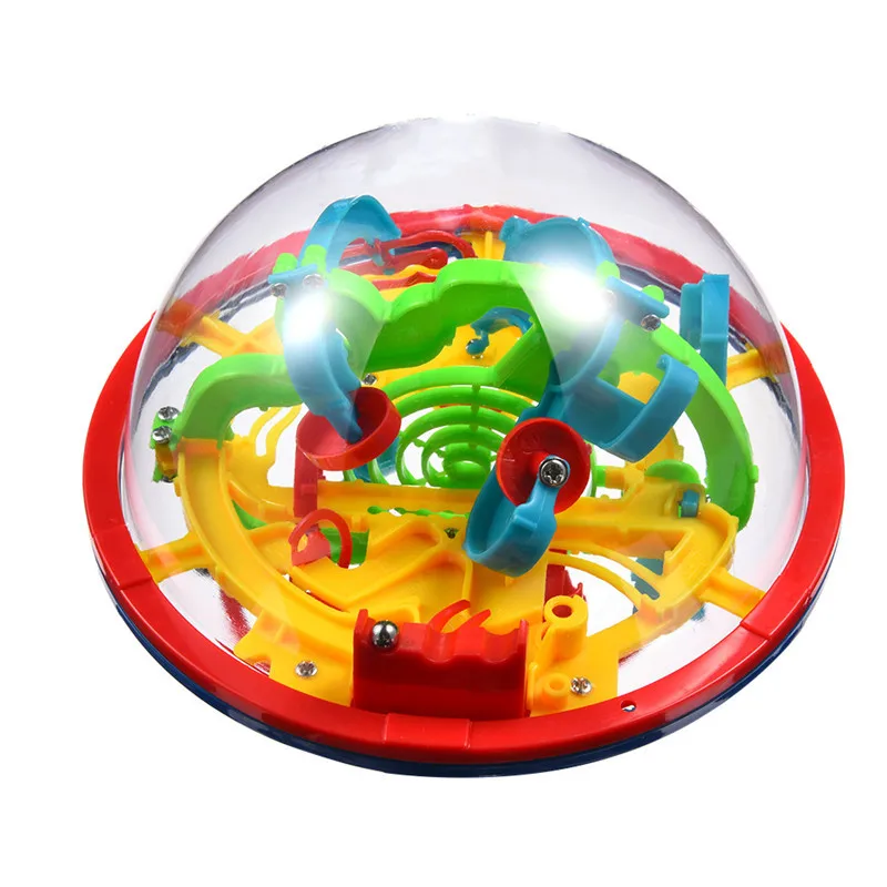 3D магический лабиринт шар 100 уровней большой 3D Интеллектуальный НЛО лабиринт мяч раннего возраста развивающие игрушки прокатный шар головоломка игра игрушки