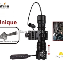 AloneFire BK104 тактическая серия CREE XM-L T6 светодиодный 5 Режим профессиональный зум тактический фонарь лампа