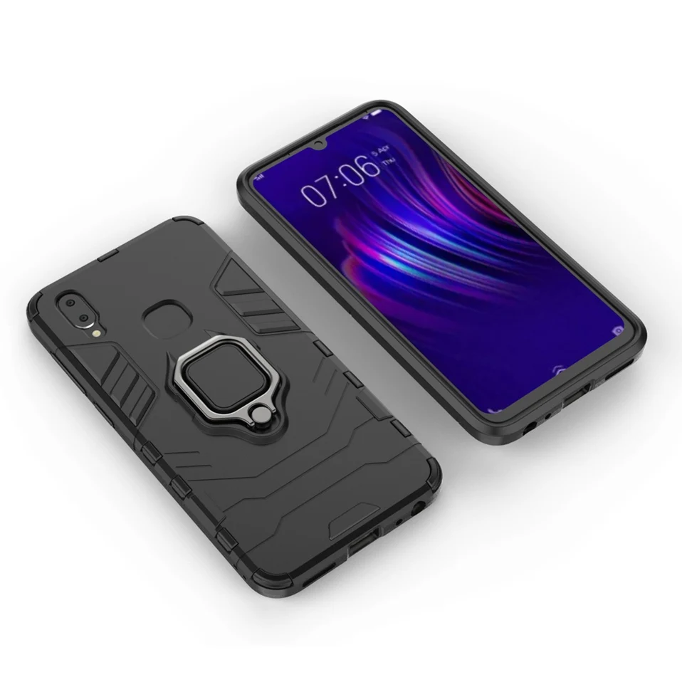 Aromr Phone Case For Vivo V11i V11 Pro X23 X27 Cover Ring Holder Magnetic Protector Case For Vivo V11 Pro V11i V15 S1 iqoo Cases (3)