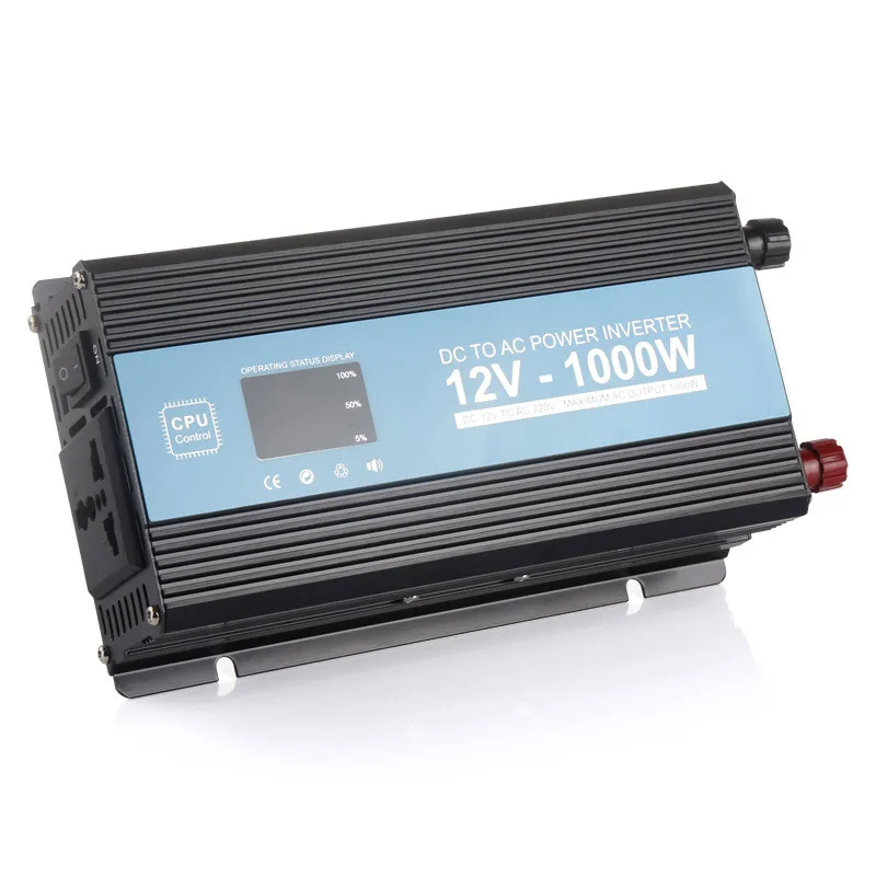 

1000W Car Power Inverter Converter DC 12V to AC 220V Modified Sine Wave Power Intelligent Temperature Control USB Charger