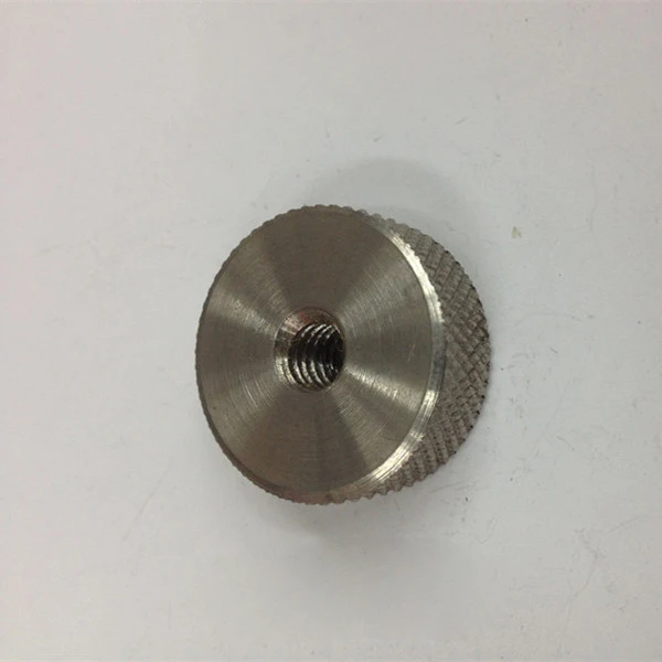 

M4 M6 M8 M10 Flat Head Stainless Steel Knurled Nuts Twist Screw Mirror Hand Tighten Adjusting Nut 30mm Diameter
