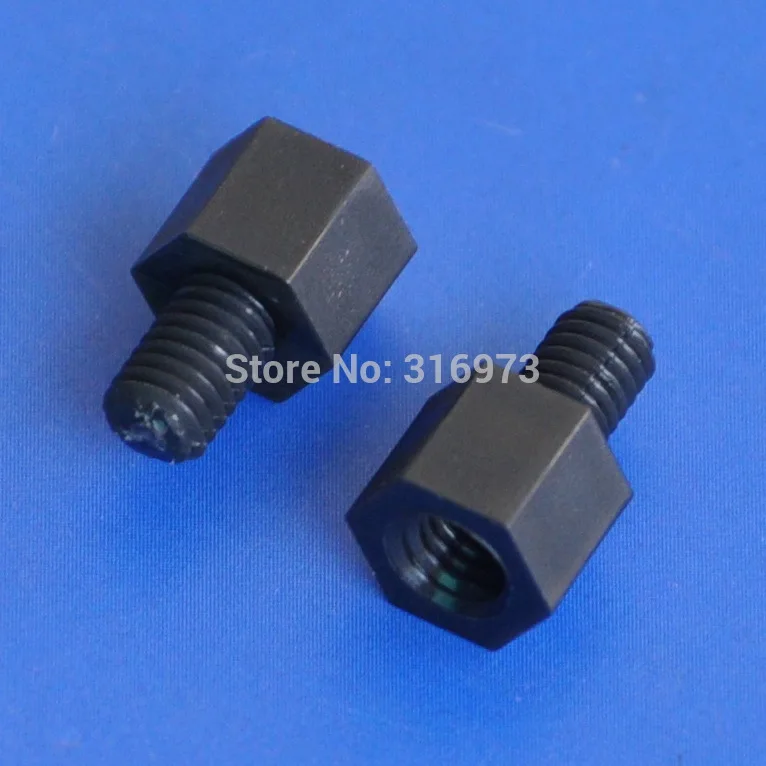 

(50 pcs/lot ) 6mm/0.24" Black Nylon M4 Threaded Hex Male-Female Standoff Spacer.