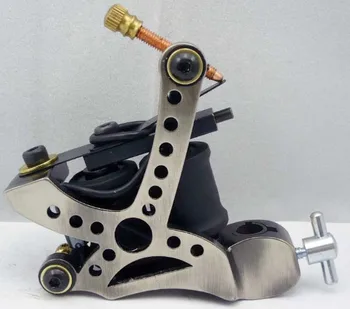

5Pcs/lot Professional Handmade Tattoo Machine 10 Wrap Coils Iron Cast Frame Custom Tattoo Gun For Liner Shader HTM-6262