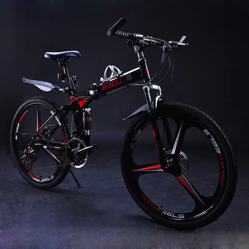 Top Mountain Bike 26" 21/24/27Speeds Aluminum Alloy Folding Variable Speed Cycling Double Vibration Damping Brakes For Man and Women 3 Top Mountain Bike 26" 21/24/27Speeds Aluminum Alloy Folding Variable Speed Cycling Double Vibration Damping Brakes For Man and Women 3
