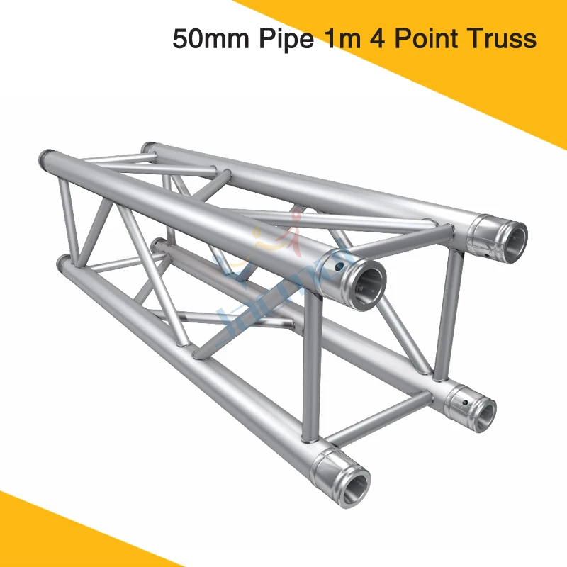 F34 прямая алюминиевая ферма G34 стенды 50 мм труба 1 метр 4 точки фермы для сцены