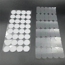 30Pairs Skin-friendly baby Bibs diaper Glue on self adhesive Stickers clothing DIY loop and hook Fastener sewing accessories