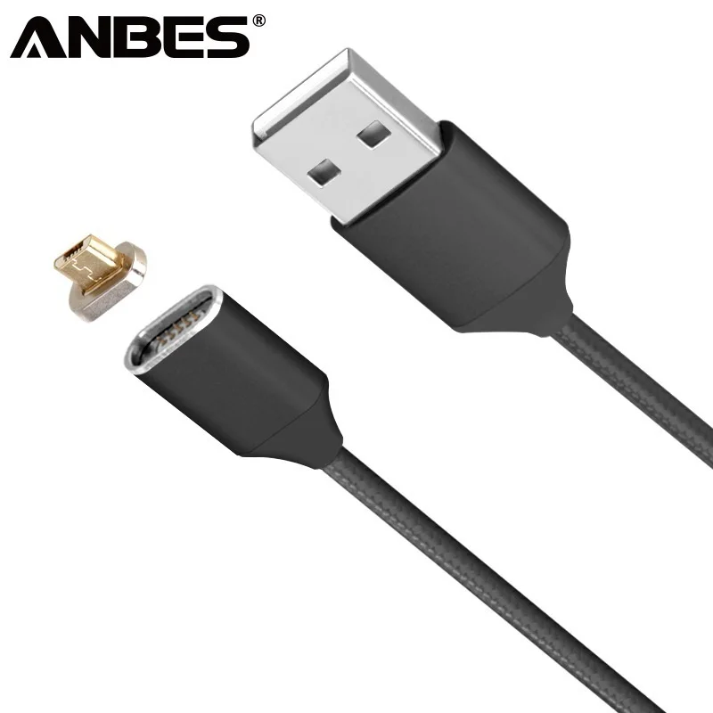 

ANBES Magnetic Charger Micro USB Cable For Xiaomi Huawei Android Mobile Phone Fast Charging Magnet Microusb Data Cable Wire