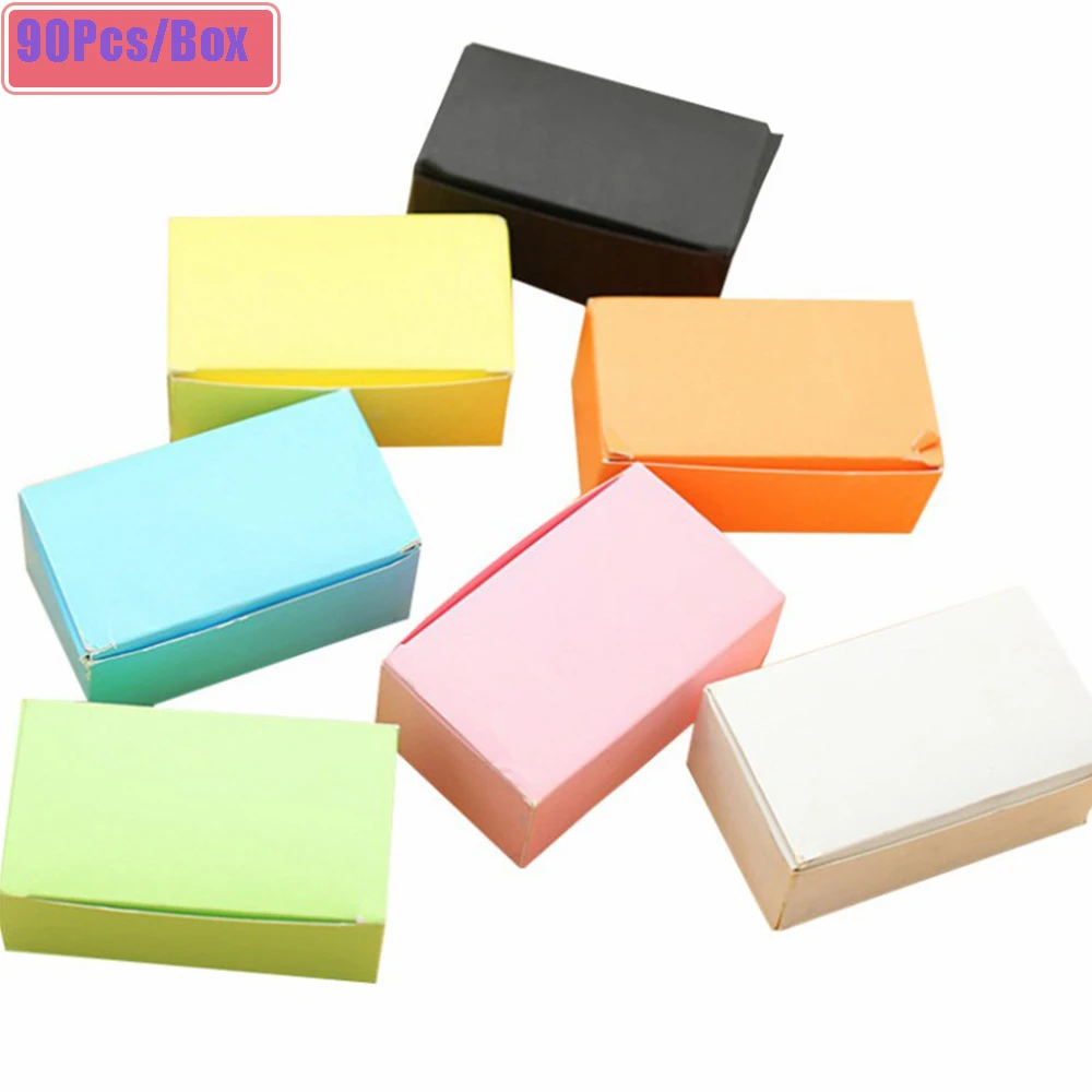 

90pcs/box Colored blank word card Memo Pad Note Pads Card Creative Korean Stationery Office School Supplies For Kids Gift