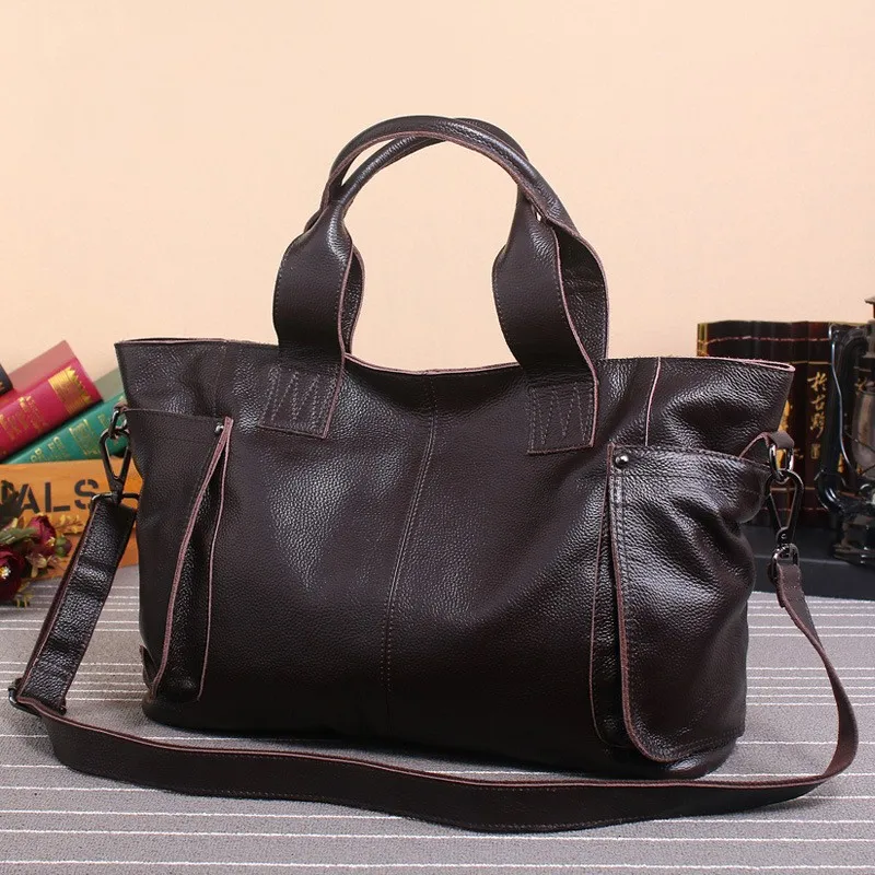 

Fashion Bag Female 100% Genuine Leather Handbags Women Shoulder Crossbody Bags For Women High Capacity Tote Woman Outside