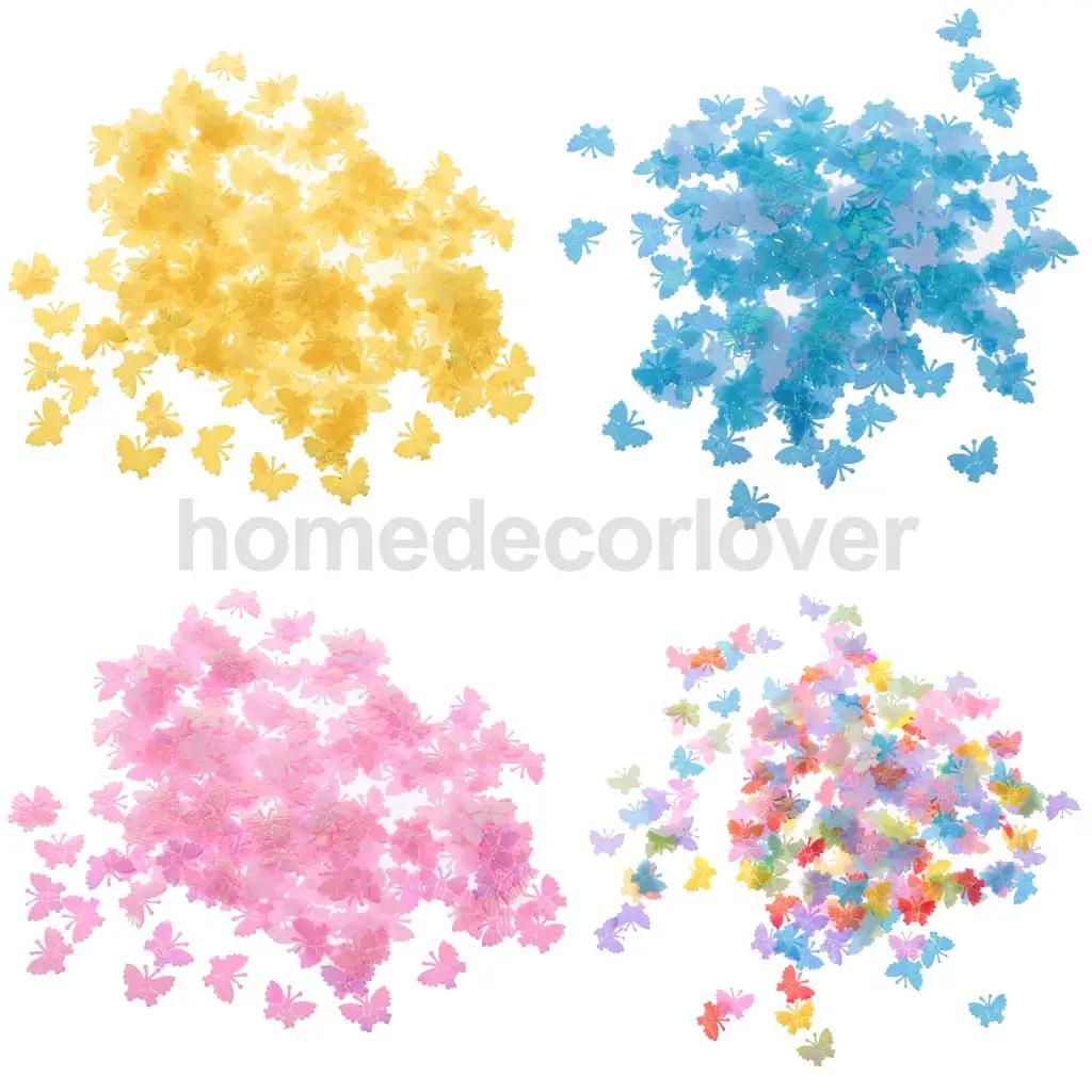 

1 Bag/Approx.200pcs Butterfly Confetti Sprinkles Table Scatters Wedding Party Accessories DIY Craft