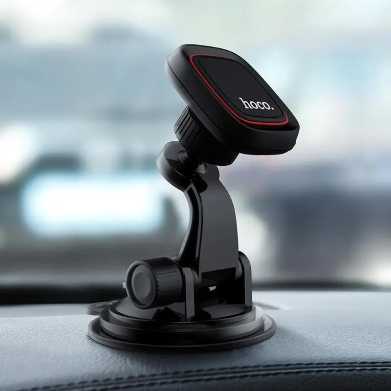 

HOCO Magnetic Car Phone Holder 360 Rotating Suction Cup Stand Bracket GPS Mobile Phone Car Holder Stand For iphone X Huawei P20