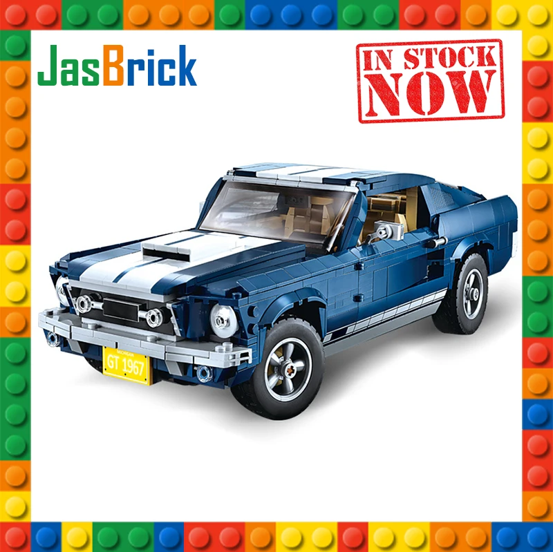 

Building Blocks Compatible Creator Expert Ford Mustang 10265 Action Figures Doll Gift For Children Collection Toys DG023 1471Pc