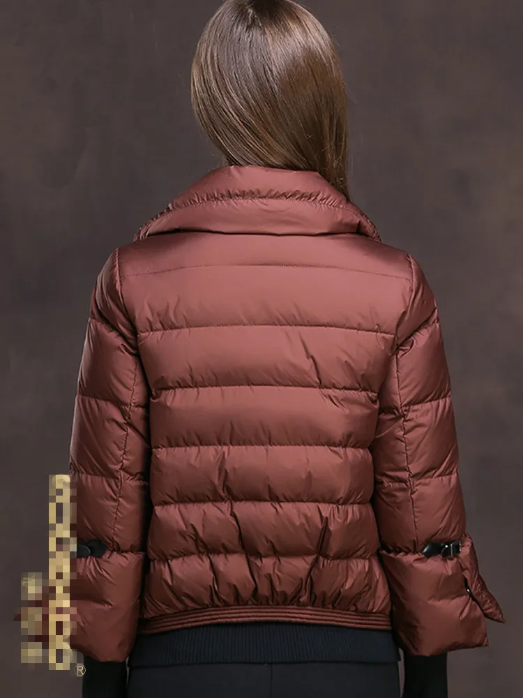Осенне-зимнее пуховое пальто, женская короткая парка, Женская куртка на 90% белом утином пуху, Модная приталенная теплая куртка для женщин, PP071