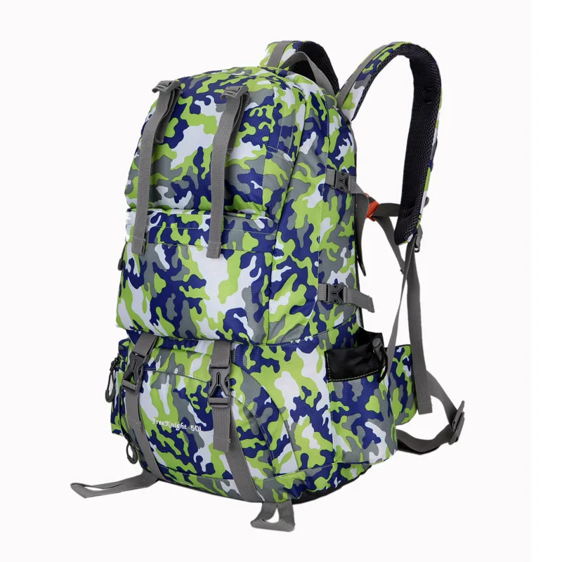 شحن فارس 50L مقاومة للماء في الهواء الطلق التخييم على ظهره السفر الحقيبة Packsack المشي كيس التسلق دائم حقيبة الرياضة شحن فارس 50L مقاومة للماء في الهواء الطلق التخييم على ظهره السفر الحقيبة Packsack المشي كيس التسلق دائم حقيبة الرياضة