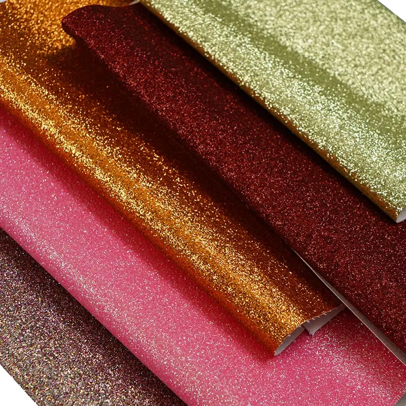 

DIY PU Material Faux Leather Glitter Gretel Leather Fabric for notebook bag and DIY Crafts bowknot Handmade materials A100