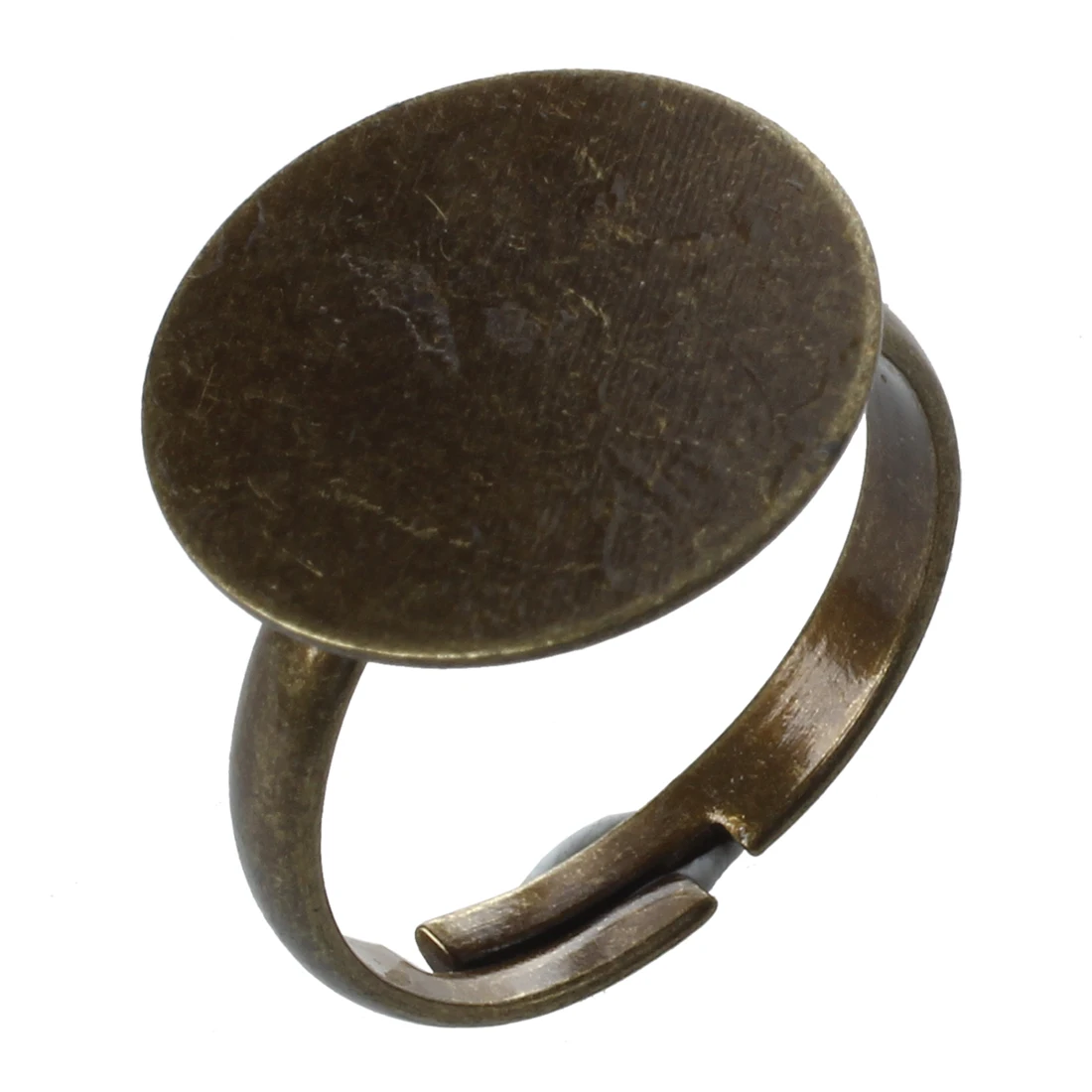 10 Round GLUE ON Adjustable RING Blank Base Pad 0.63" HOTJewelry Tools