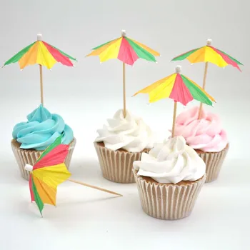 

New Disposable Cocktail Sticks Drink Fruit Dessert fruit art toothpick paper garland for Wedding party supplies