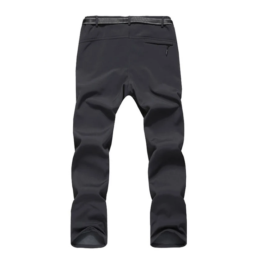 JACKSANQI hombres Otoño Invierno Fleece Softshell senderismo deportes al aire libre Pesca Trekking Camping pantalones más tamaño 5XL RA051