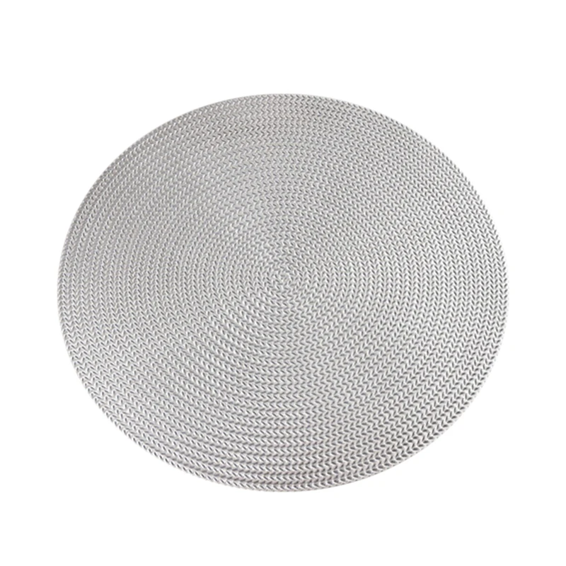 الرجعية جولة PVC العزل المطبخ تحديد الموقع سادة طاولة طعام حصيرة الحرارة العزل