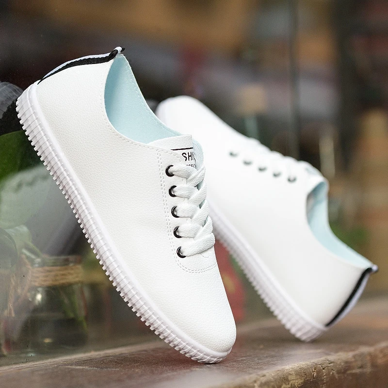 

Women Sneakers Shoes Lace Up Round Toe Casual Women Shoes Fashion Vulcanized Women Shoes Daily Beach Footwear Size 35-40