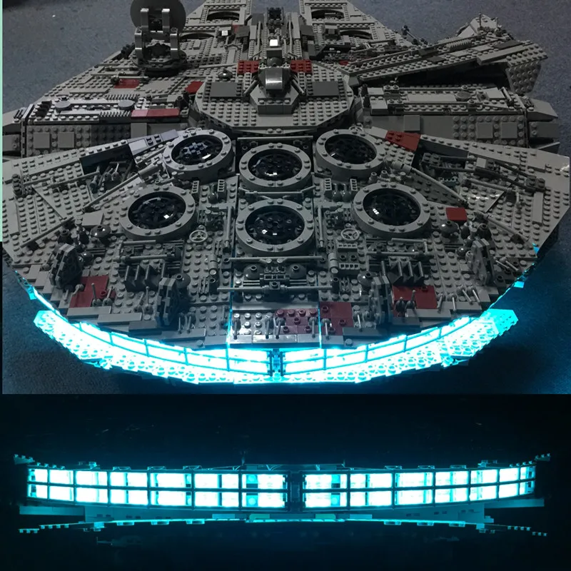 LED USB light kit for LEGO 75192 Star War Millennium Falcon Advanced Version set