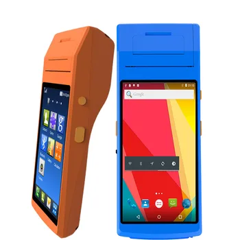 

5.5'' touch screen Handheld Barcode scanner NFC All in one android pda with built in thermal printer