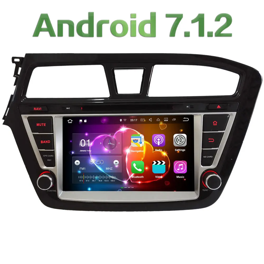 8 HD 2GB RAM Quad Core Android 7 1 font b Multimedia b font Car DVD