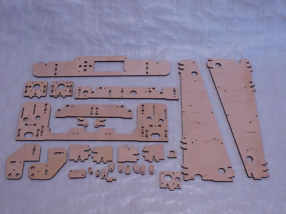 DIY Anet A8/Hesine M505/Tronxy 3d принтер клон Рамка комплект лазерная резка 6 мм фанерная