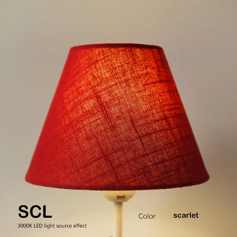 

Lamp shade for table Solid color Non-pattern Textile Fabrics Fashionable Decorative E27/E26 table lamp shade pendant lamp cover
