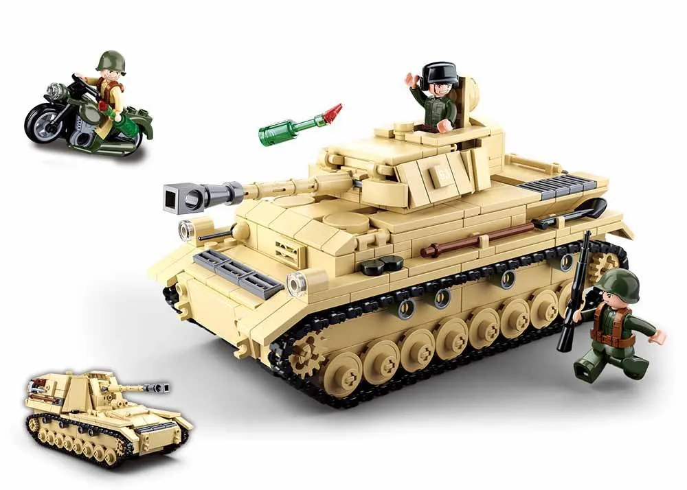 

0693 Military Tank SWAT Terrorist Army Motorcycle Building Blocks Brick Compatible LegoIN Playmobil Toys For Children