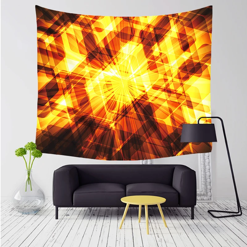 

Comwarm Irregular Geometric Color Blocks Pattern Tapestry Wall Hanging Gobelin Beach Picnic Yoga Rug for Home Decor Artting T005