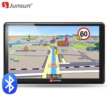 Junsun 7 inch HD Car GPS Navigation FM Bluetooth AVIN 2018 Europe Map Free Upgrade Sat nav Automobile Gps Navigators