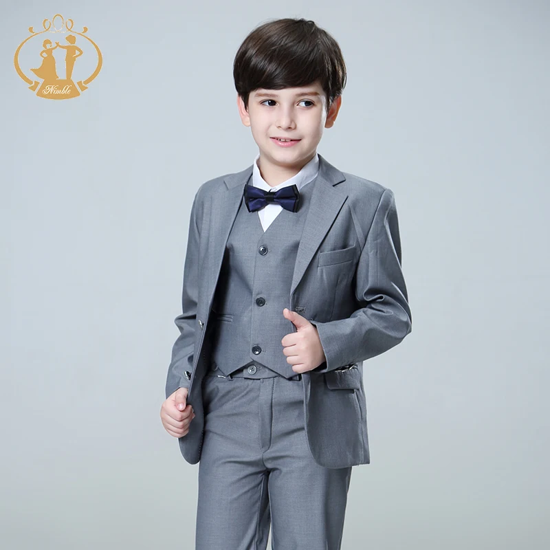 Удобный костюм для мальчиков; однобортный костюм для мальчиков; Свадебный костюм; Enfant Garcon Mariage; блейзер для мальчиков; серый цвет