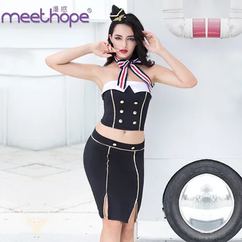

Europe and the United States sexy flight attendant uniform sexy professional secretary installed COSPLAY role-playing clothes