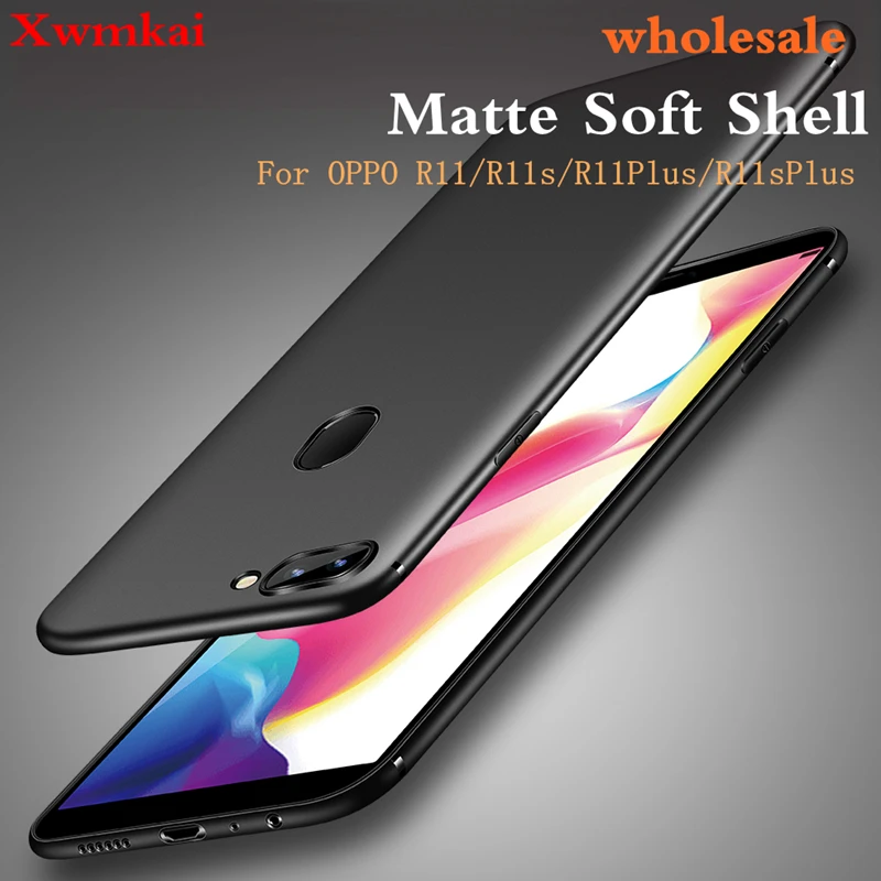 Xwmaki матовый чехол для телефона OPPO R11 Plus полная защита Мягкий силиконовый
