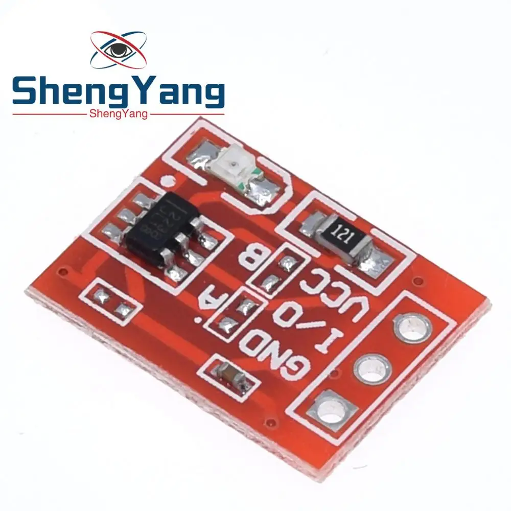 

10PCS ShengYang NEW TTP223 Touch button Module Capacitor type Single Channel Self Locking Touch switch sensor