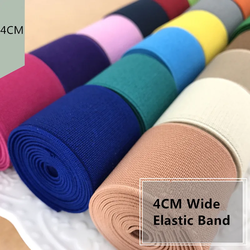 

3Meter/lot wide 4cm high quality color thickening elastic band imported elastic band elastic accessories