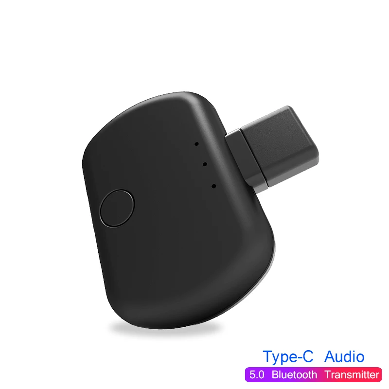 HEVARAL беспроводной адаптер CSR usb type-C Bluetooth передатчик для kingd переключатель PS4 ТВ ПК S7 стерео Aduio Multipoint для геймеров - Цвет: Black